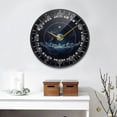 thumbnail image 3 of Coolnut Sun and Moon Wall Clock Round Silent Non Ticking Battery Operated Accurate Arabic Numerals Design Clocks for Home Kitchen Living Room Bedroom 9.5inch Home Decor, 3 of 6