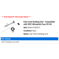 thumbnail image 2 of Fuel Level Sending Unit - Compatible with 2007 Mitsubishi Fuso FE140, 2 of 2