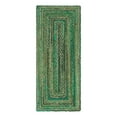 thumbnail image 3 of Unique Loom Braided Chindi Collection Area Rug - Layer (2' 6" x 6' 1" Runner Green/Hunter Green), 3 of 7