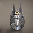 thumbnail image 5 of Fashion Men's Retro Anubis Wolf Head Ring, 5 of 5