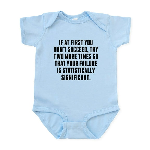 CafePress - Statistically Significant Failure Body Suit - Baby Light Bodysuit, Size Newborn - 24 Months