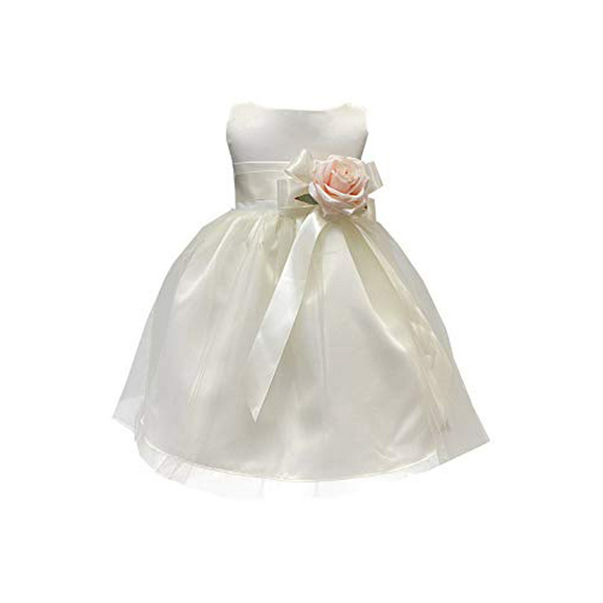 Ivory Flower Girl Dresses for Weddings Toddler Flower Girl Dresses for Weddings Baby Girls Special Occasion Dresses Glower Size 3t Walmart