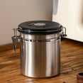 thumbnail image 2 of Coffee Canister Airtight Coffee Container Stainless Steel Coffee Bean Storage Container with Scoop Coffee Canister for Beans Grounds Sugar Flour Tea Cereal, 2 of 7