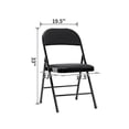 thumbnail image 6 of Muka Folding Chair Covers, Stretch Spandex Banquet Chair Cover for Wedding Event Party-Black, 6 of 6