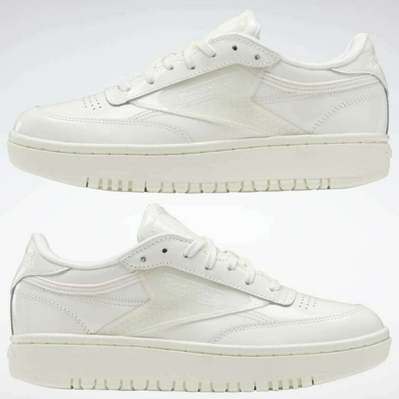 Reebok Cardi Coated Club C Double H02567 White Women's Leather Comfort Sneakers (7)