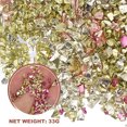thumbnail image 3 of 6 Colors Crushed Glass Chips, 1-3mm Irregular Glitter 33g Gold Color Series, 3 of 6