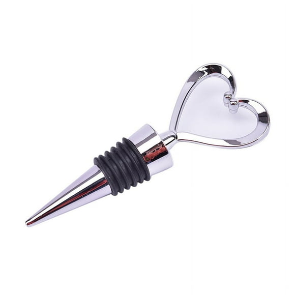 1Pc Beautiful And Functional Bottle Stopper Elegant Wine Storage Twist Cap Plug Reusable Vacuum Sealed heart