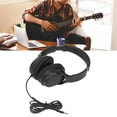 thumbnail image 4 of Guitar Headphones, Foldable Portable Head Size Adjustable Leather Wired Head Stereo Hi Fi Sound Professional Studio Monitor Headphones For Acoustic Guitar, Electric Guitar, 4 of 8
