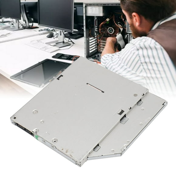 CD DVD Recorder Replacement, Internal Tray Loading DVD RW Drive, Aluminum Alloy CD DVD Burner Writer Player Drive for Laptop Desktop PC