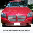 thumbnail image 3 of APS Compatible with Dodge Magnum 2005-2007 Main Upper Lower Bumper Stainless Steel Chrome Mesh Front Grill Grille Insert Combo D77982T, 3 of 3