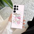 thumbnail image 3 of Funda de teléfono con dibujos animados de Hello Kitty, carcasa transparente para Samsung S24, S23 Ultra, S22, S20 Plus, S21 FE, Galaxy S24Ultra, S235G, 3 of 5