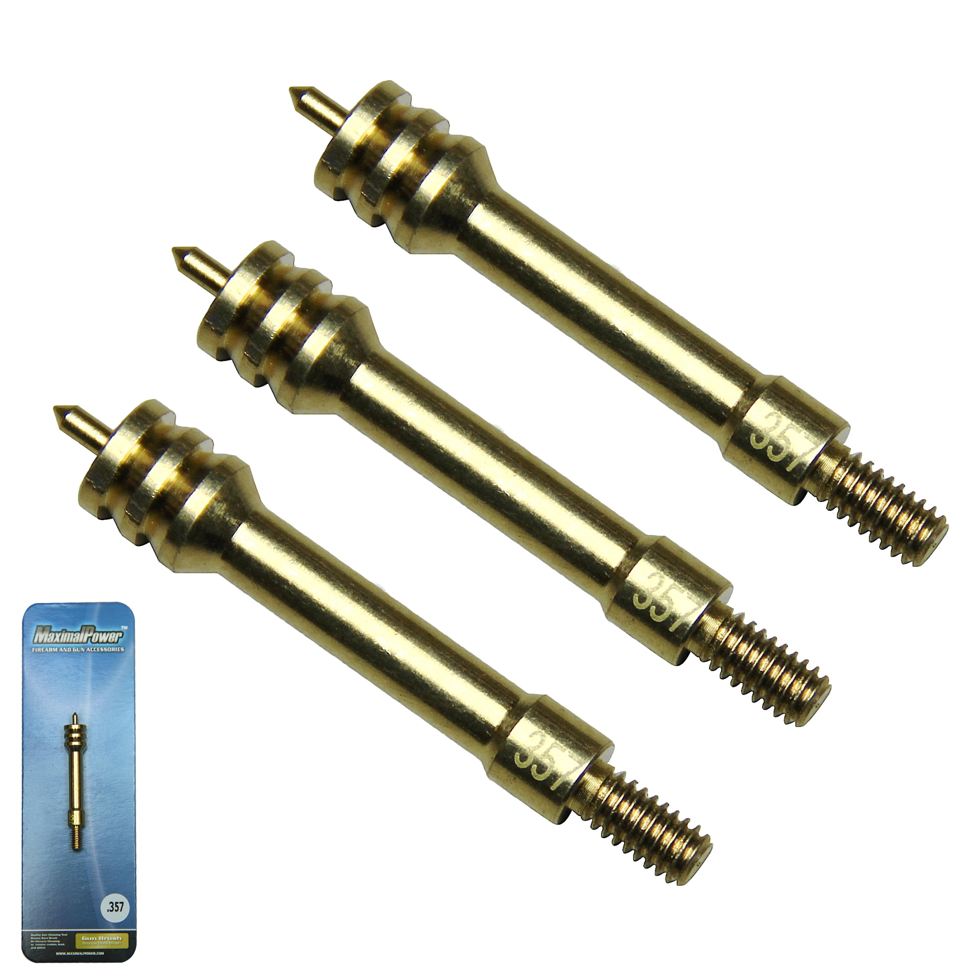 MaximalPower Gun Cleaning Jag .357 Caliber 832 Threaded Brass 6460357