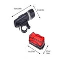 thumbnail image 2 of Bicycle Light Set 5 LED Lamp Bike Bicycle Front Light + Rear Flashlight Set, 2 of 7