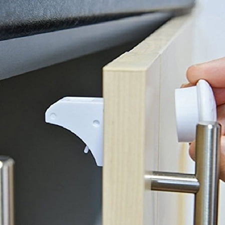 Home Essentials Magnetic Cabinet Locks No Tools Needed 4+1 Set