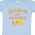 thumbnail image 4 of Inktastic Life's Better Mac & Cheese Boys or Girls Baby Bodysuit, 4 of 5