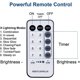 thumbnail image 4 of Maggift Guirnalda LED 304 con Control Remoto 8 Modos Blanco Frío 9,8 x 9,8 Pies, 4 of 7