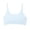 E012-Blue, variant on Teen Girls Seamless Wire Free Sports Bras Soft Cotton Bralette with Light Removable Padding Supportive Training Top for Active Lifestyles Size 10-16 Years