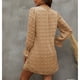 thumbnail image 3 of Vestido De Manga Larga Para Mujer, Gasa Con Estampado De Puntos De Orillo Fibroso Cómodo Cuello Redondo Vestido De Manga Larga Para Vacaciones Para El Club ANGGREK HE1711, 3 of 6