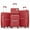 WINE RED + Polypropylene, variant on Luggage Sets 4 Piece(14/20/24/28) PP Lightweight & Durable Expandable suitcase