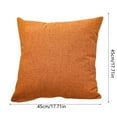 thumbnail image 3 of 18x18 Inch Solid Color Throw Pillow Covers Square Decorative Polyester Cushion Cases for Sofa Couch Bed Chair Living Room Bedroom Farmhouse Rustic Home Decor, 3 of 4