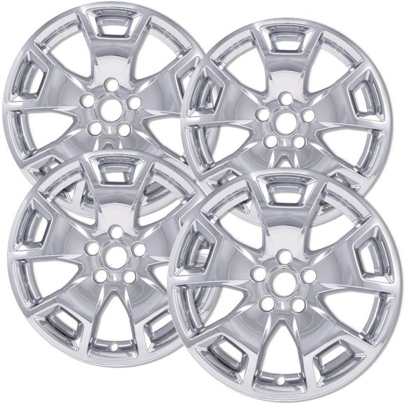 Set of 4 17 inch Chrome ABS Wheel Skins Compatible with 2021 - 2023 Ford Bronco Sport Base Impostors for M1PC1007E1B Wheel Series