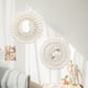thumbnail image 2 of Espejo de pared de macramé fácil de instalar, espejo decorativo bohemio de atractivo universal para apartamentos de estilo elegante con reflejo claro, 2 of 7