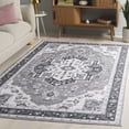 thumbnail image 3 of SAFAVIEH Tucson Luvina Oriental Machine Washable Area Rug, Olive/Ivory, 5' x 8', 3 of 13