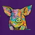 thumbnail image 2 of Dean Russo The Pig Animal Lover Mens Graphic Tank Top, Purple, Medium, 2 of 6