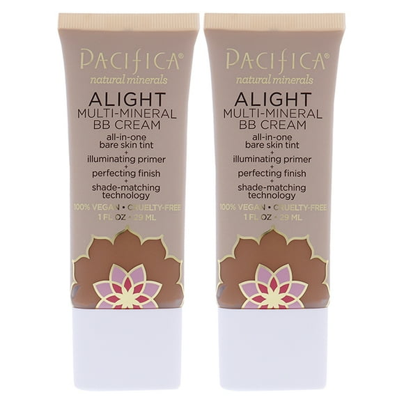 Crème BB Multi-Minéraux Alight - 3 Foncé par Pacifica pour Femmes - Maquillage 1 oz - Lot de 2