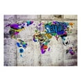 thumbnail image 2 of Tiptophomedecor Peel and Stick World Map  Wallpaper Wall Mural - World Map Street Art - Removable Wall Decals, 2 of 3