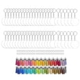 thumbnail image 1 of 300 Piezas Llavero AcríLico Espacios en Blanco CíRculos AcríLicos Transparentes Discos Transparentes para Llavero DIY Proyecto Artesanal, 1 of 9