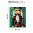 thumbnail image 3 of Fenyluxe Wall Art Canvas Print Nutcracker Pictures for Christmas - Soldier Painting Artwork for Home Art 16x20in, 3 of 5