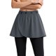 thumbnail image 2 of Tops para Usar con Faldas Correa Ajustable Media Falda Capa Cortina de Pedo Falso Doblado Casual Mujeres Moda Inferior, 2 of 5