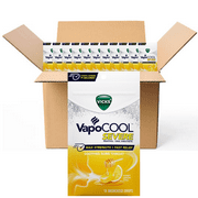 Vicks VapoCool HONEY LEMON Severe Menthol Drops MAX STRENGTH cold Medicine for Sore Throat Remedy 18 Per Pouch (CASE OF 12)
