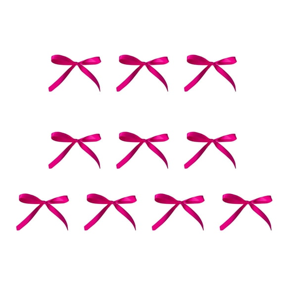 OIUR 10 Pcs Cake Topper Bow Ribbon Bow Knot Cake Topper Cake Decorating Bow for Heart Cake Vintage Cake Home Holidays Parties