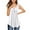 White, variant on Fancyglim Women Tank Top Tunic Summer V Neck Sleeveless Henley Shirts Burgundy L