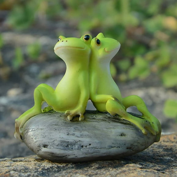 Frogs Ornament Flower Pot Ornament Cute Car Ornament