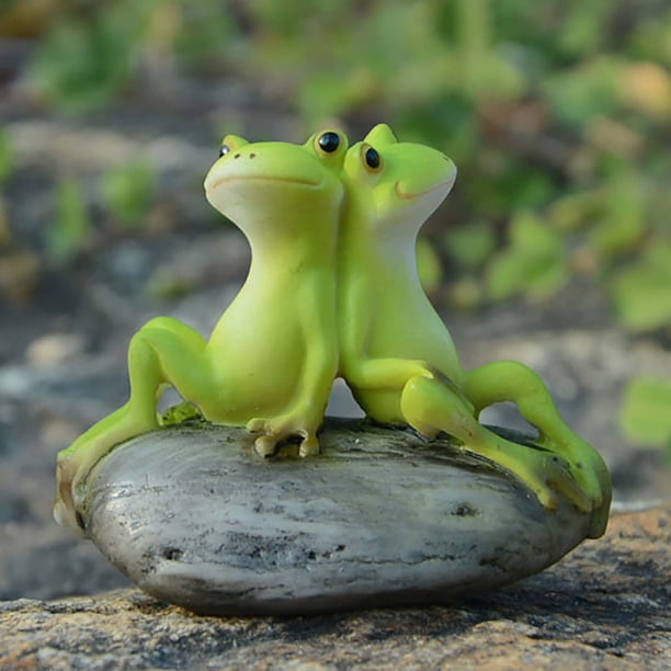 Frogs Ornament Flower Pot Ornament Cute Car Ornament