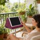 thumbnail image 5 of Cojín de lectura con soporte para tablet y teléfono | Soporte ajustable multiángulo | Cómodo cojín de algodón para leer, echar una siesta y usar dispositivos | Úselo en la cama, el sofá, 5 of 6