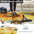 thumbnail image 5 of Sunflower Outdoor Rug for Patio/Deck/Porch, Non-Slip Large Area Rug 5 x 7 Ft, Yellow Flowers Elegant Pastoral Botanical Indoor Outdoor Rugs Washable Area Rugs, Reversible Camping Rug Carpet Runner, 5 of 8