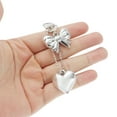thumbnail image 4 of Unique Bargains 1 Pc Handbag Charms Keychains Fashion Heart Bow Bag Accessories Silver Tone, 4 of 5