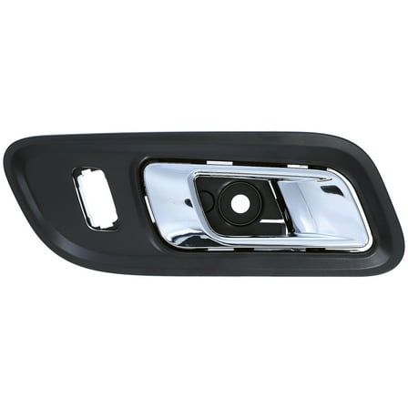 Dorman 15751 Front Passenger Side Interior Door Handle for Specific Ford Models, Chrome; Black