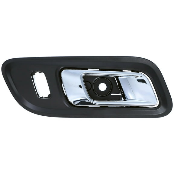 Dorman 15751 Front Passenger Side Interior Door Handle for Specific Ford Models, Chrome; Black