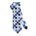 thumbnail image 3 of HISDERN Polka Dot Ties for Men Handkerchief Woven Classic Silk Mens Ties and Pocket Square Set Wedding Business, 3 of 7