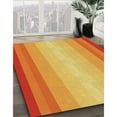 thumbnail image 2 of Ahgly Company Indoor Round Patterned Orange Red Orange Area Rugs, 3' Round, 2 of 6
