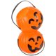 thumbnail image 4 of Jack-O’-Lantern Buckets Pumpkin Pail Large For Halloween Parties Orange 17cm Candy Holder 2Pcs, 4 of 5