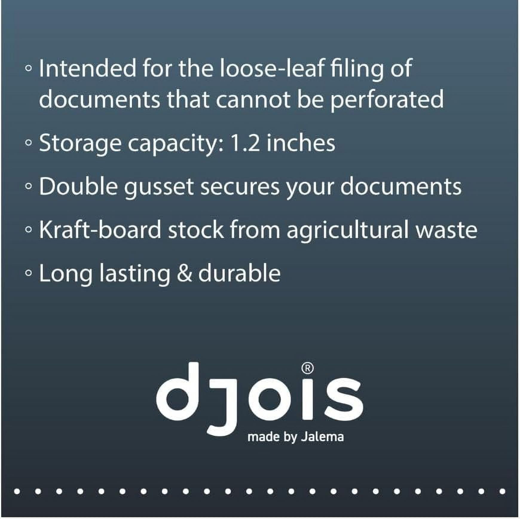 Djois by Jalema® Sustainable Tree-Free Pocket Folders, Natural Beige, 60-Sheet Capacity, 10 inches by 11-5/8 inches, 30 Each (3923311)