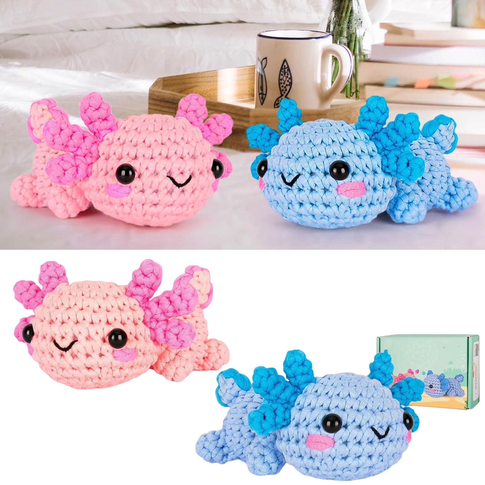 Crochet Kits Dragon Crochet Kits Include Crochet Hook, Yarn, Plastic Eyes, Step-by-Step Instruction