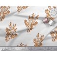 thumbnail image 3 of Soimoi Polyester Crepe Fabric Leaves & Floral Block Print Sewing Fabric Yard 42 Inch Wide, 3 of 3