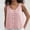 Pink, variant on Luxalzxs Summer Linen Tank Tops for Women Casual V-Neck Solid Color Spaghetti Strap Open Front Button Down Sleeveless Loose Camisole Yoya Shirts